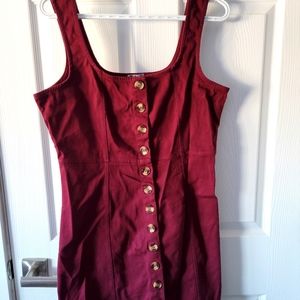 Button up mini dress